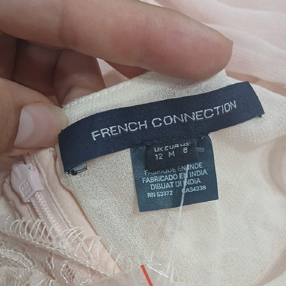 French Connection Soft Pink Dress Sz 8 New With Tags - Picture 8 of 16